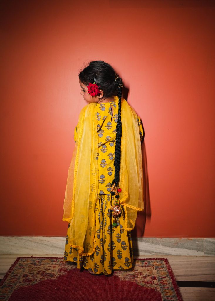 Vira Yellow Sharara  set