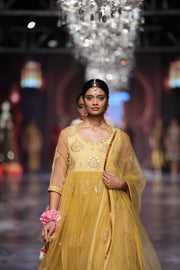 Sunhari Mustard Anarkali Set 3