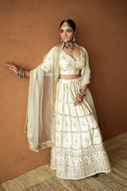 Mashoor Ivory Lehenga Set 1