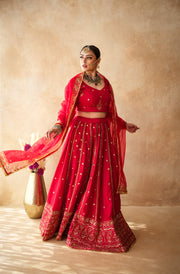 Mashoor Red Lehenga Set 2
