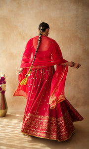 Mashoor Red Lehenga Set 3