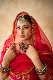 Mashoor Red Lehenga Set 6