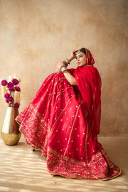 Mashoor Red Lehenga Set 7