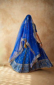 Mashoor Blue Lehenga Set Gulabo Jaipur