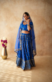 Mashoor Blue Lehenga Set Gulabo Jaipur