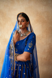 Mashoor Blue Lehenga Set Gulabo Jaipur
