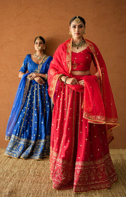 Mashoor Blue Lehenga Set Gulabo Jaipur