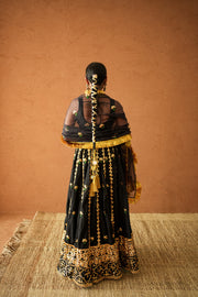 Devika Black Lehenga Set Gulabo Jaipur