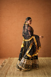 Devika Black Lehenga Set Gulabo Jaipur