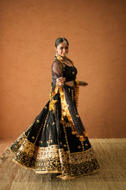 Devika Black Lehenga Set Gulabo Jaipur