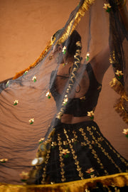 Devika Black Lehenga Set Gulabo Jaipur