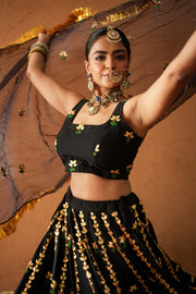Devika Black Lehenga Set Gulabo Jaipur