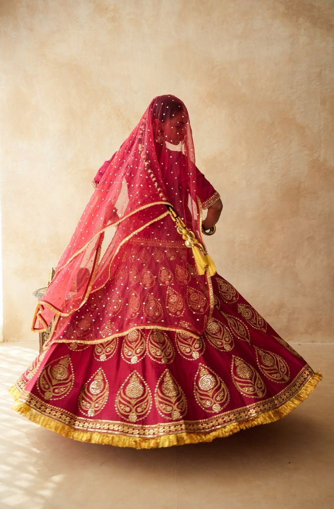 Naayab Red Lehenga