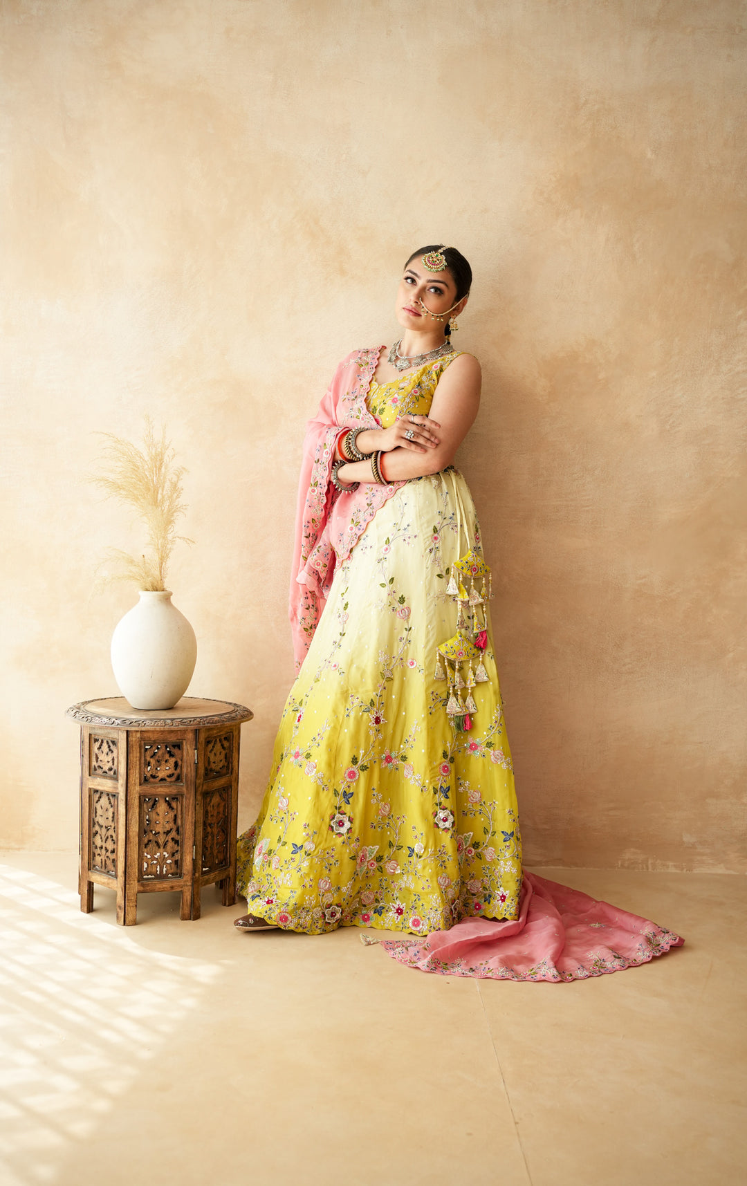Aishwarya Pista Lehenga Set