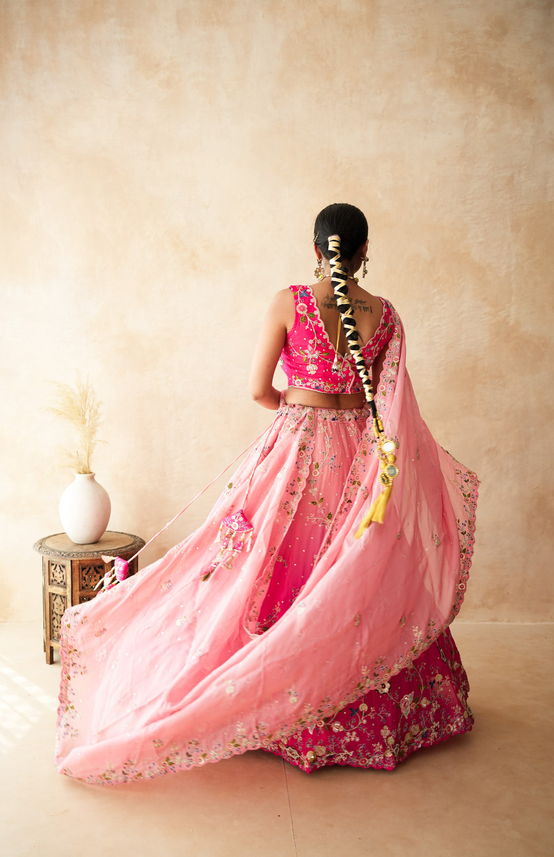 Aishwara Peach Lehenga Set