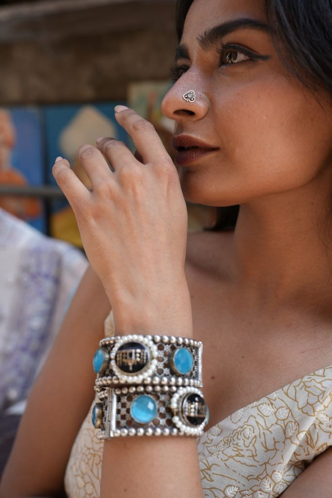 Taj Blue Bangles