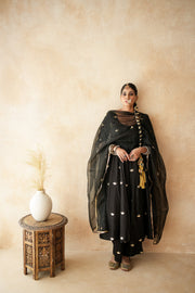 Chandani Black Anarkali Set Gulabo Jaipur
