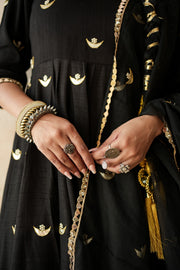 Chandani Black Anarkali Set Gulabo Jaipur