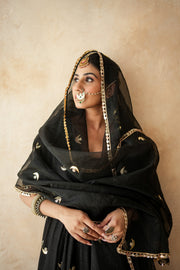 Chandani Black Anarkali Set Gulabo Jaipur