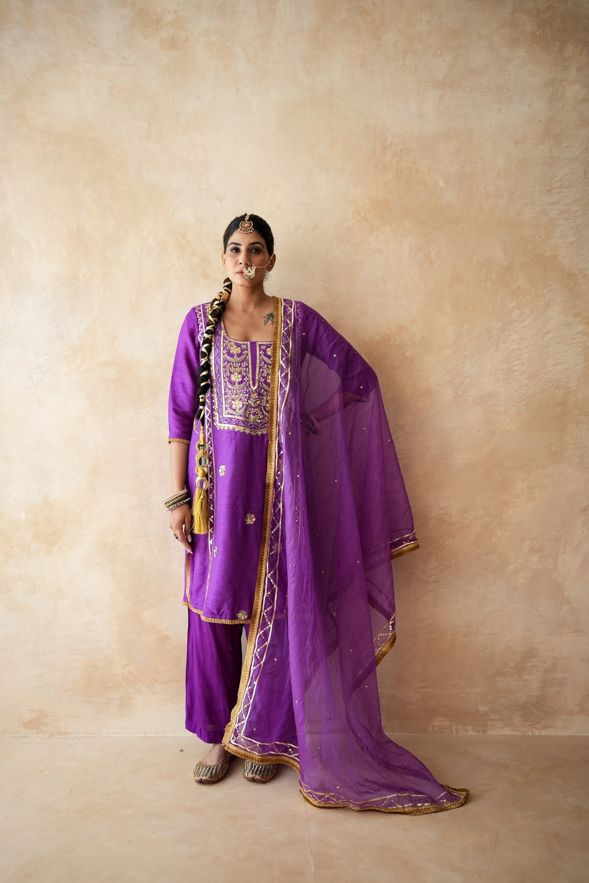 Tara Purple Straight Set
