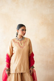 Neena Golden Sharara Set 5