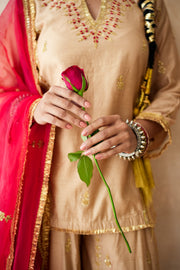 Neena Golden Sharara Set 7