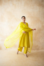 Hema Yellow Straight Set Gulabo Jaipur