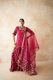 Masoom Red Sharara Set Gulabo Jaipur