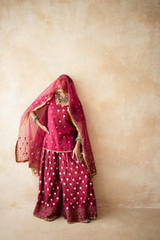 Masoom Red Sharara Set Gulabo Jaipur