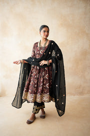 Aisha Black Anarkali Set 3