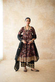 Aisha Black Anarkali Set 4