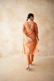 Jamila Rust Kaftan Set 5