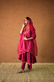 Sitara Maroon Anarkali Set 3