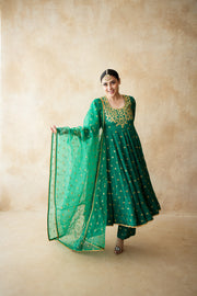 Sitara Green Aanarkali Set 3
