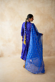 Sitara Blue Anarkali set 5