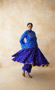 Sitara Blue Anarkali set 2