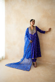 Sitara Blue Anarkali set 3