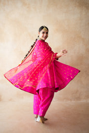 Riza Pink Anarkali Set Gulabo Jaipur