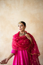 Riza Pink Anarkali Set Gulabo Jaipur