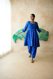 Riza Blue Anarkali Set 4
