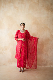 Meera Red Straight Set 1