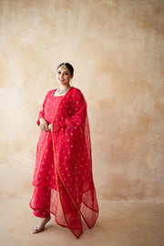 Meera Red Straight Set 2