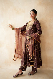 Sitara Brown Anarkali Set 4