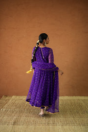 Arzu Purple Anarkali Set Gulabo Jaipur