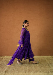 Arzu Purple Anarkali Set Gulabo Jaipur