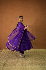 Arzu Purple Anarkali Set Gulabo Jaipur
