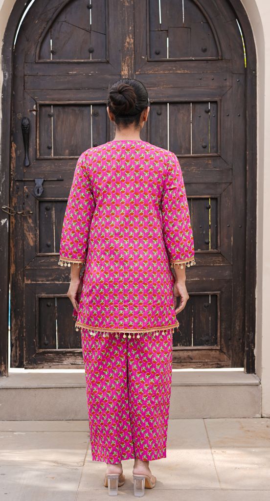 Mahin Pink Straight Set Gulabo Jaipur