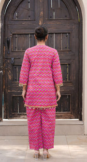 Mahin Pink Straight Set Gulabo Jaipur