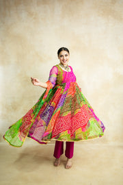 Arzu Pink Anarkali Set 5