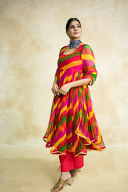 Arzu Yellow Anarkali Set 2